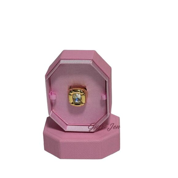 Swarovski Dulcis Cocktail Ring Size 55/ 7 Color gold New - Picture 7 of 10